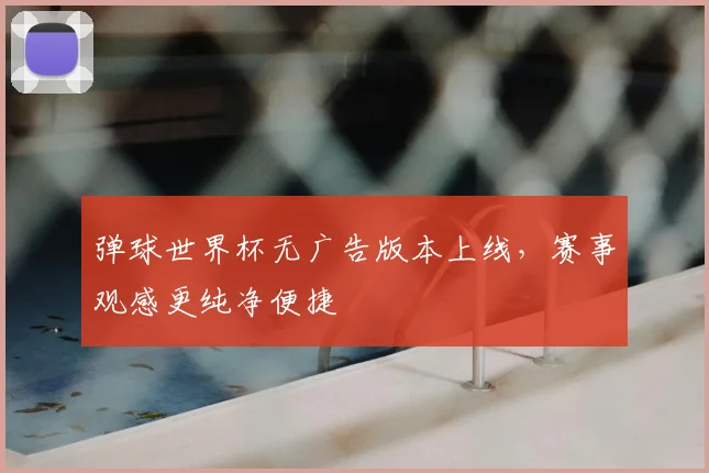 弹球世界杯无广告版本上线,赛事观感更纯净便捷
